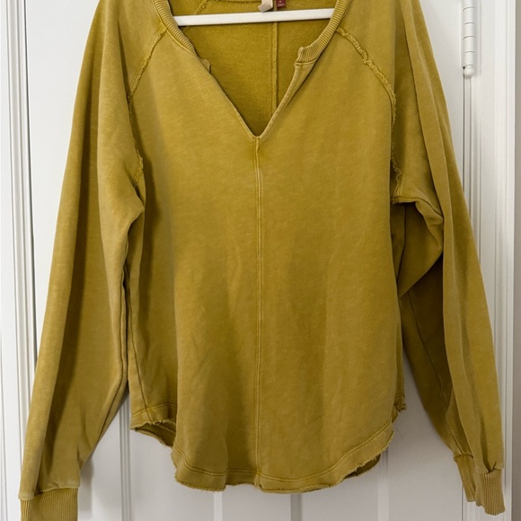 Pilcro Tops - Pilcro Mustard Yellow Women's Sweatshirt